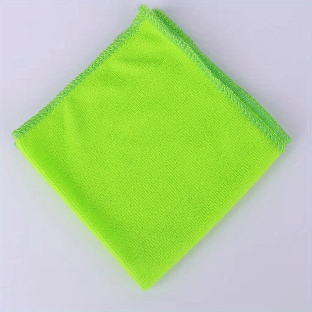 5 Microfiber Cleaning Cloths, Super Absorbent, Soft, Non-Shedding, 30x30cm, Solid Color with Space Theme, Hand Wash Only, Ideal for Kitchen, Dining, Living Room, Office, Bathroom