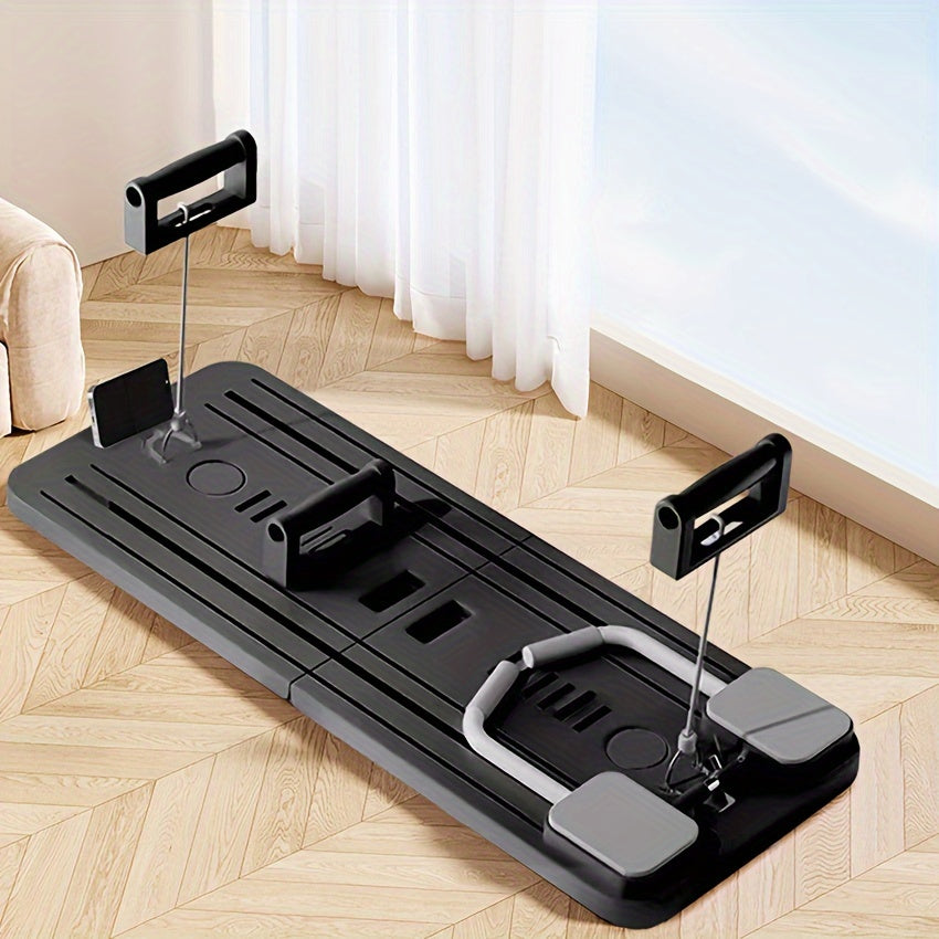 8-in-1 Fitness Board for ABS Pilates Slide Board - Home Gym Equipment - Foldable & Portable for Fat Burning.