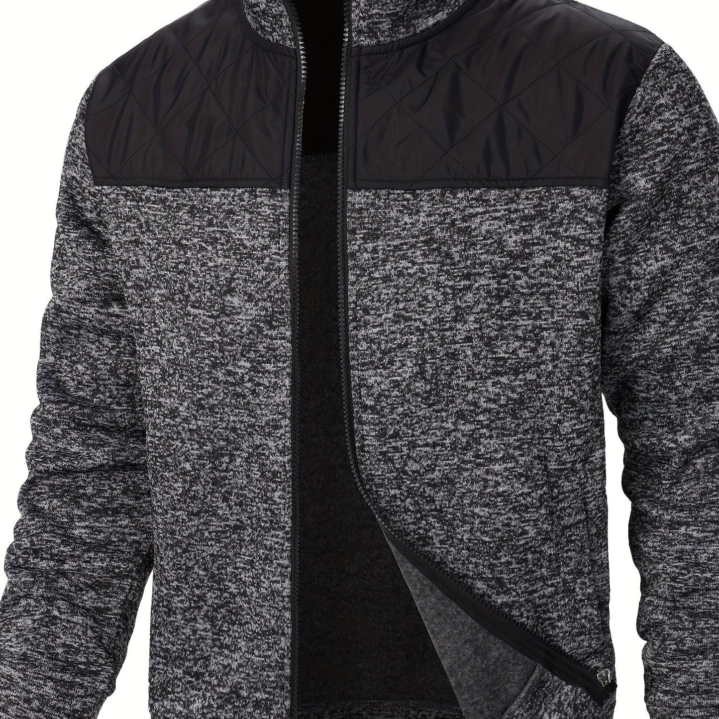 Stylish quilted jacket for men, perfect for spring and autumn outdoor wear. Great as a gift.