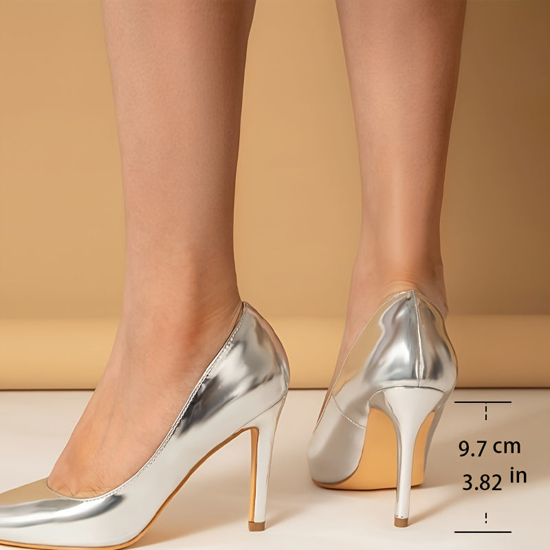 Elegant nude beige stiletto pumps for dressy occasions.