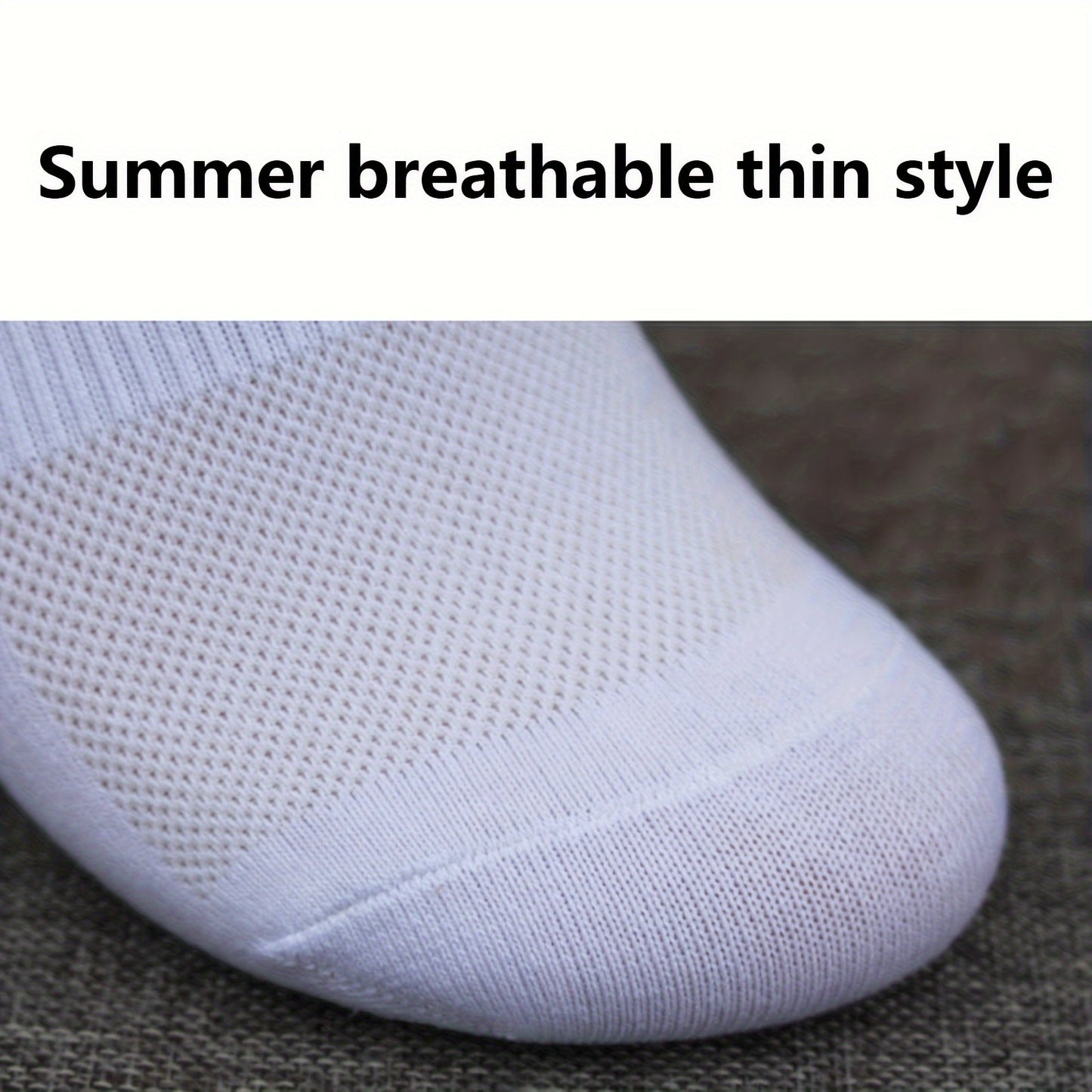 Spring/Summer Thin Breathable Men's Short Socks in 10/20/30 Pairs, Comfortable for Casual Travel