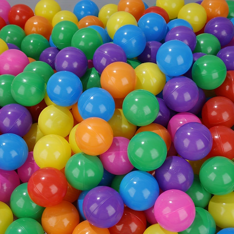 High-quality indoor Bobo balls available in sets of 50 or 100 colorful ocean balls.