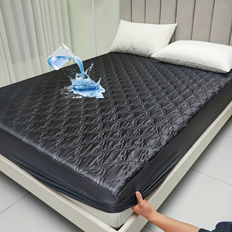 Protect your mattress with the 1pc Keduoduo Summer Waterproof Fitted Sheet. Made from thickened TPU satin, this sheet is cool and comfortable during the hot summer months. The machine washable, durable polyester fabric is 100% waterproof and features an