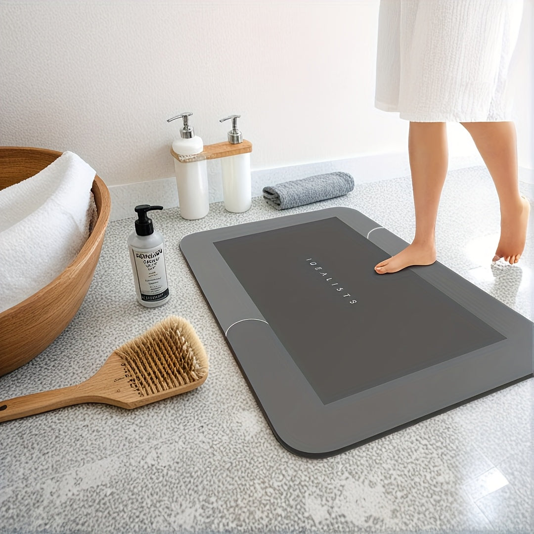 Keep Your Bathroom Safe with our Anti-Slip Mat! Our Quick Dry Crystal Velvet Mat is Super Absorbent and Soft, making it perfect for your shower. Easily machine washable, this mat is suitable for use in the bathroom, bedroom, kitchen, laundry room, or