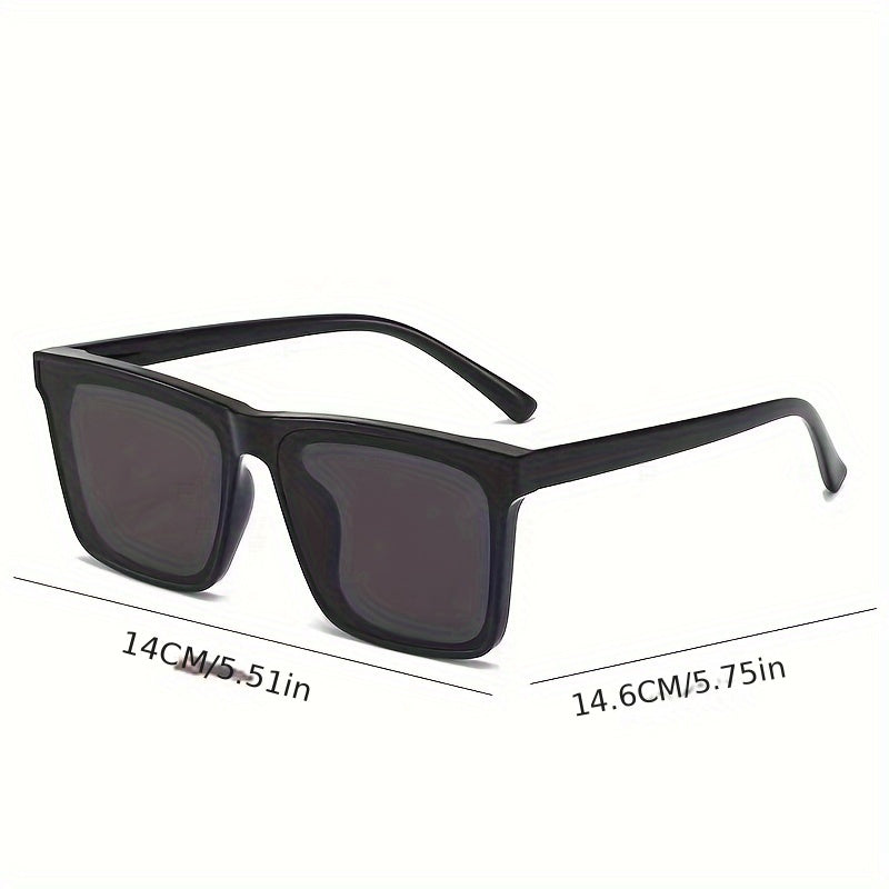 Stylish Men's Fashion Glasses for 2023 - Sturdy PC Frame & Lens, Ideal Gift