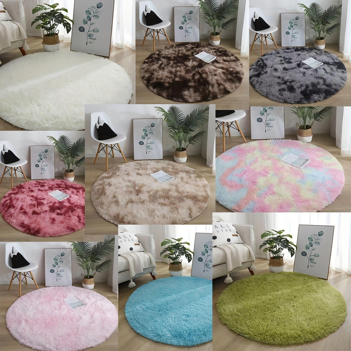 Indulge in the luxurious comfort of our Super Soft Fluffy Area Rug, crafted with non-slip plush polyester fiber for ultimate coziness. Ideal for enhancing the decor in your living room, bedroom, nursery, game room, or dorm. This rug is hand wash only and