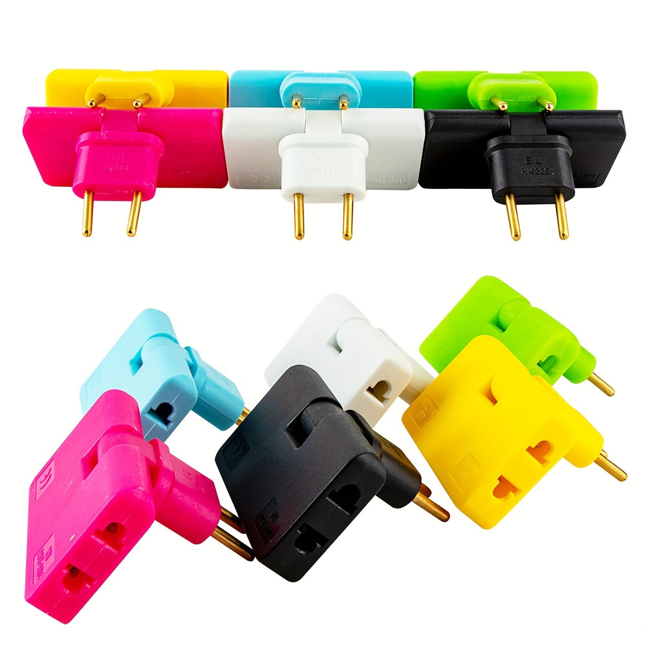 180 Degree Rotating Converter Outlet with Japan Plug, Folding Extension Socket for Mobile Phone, 2500W, US Power Adapter - Available in Pink, White, Blue, Home Travel Wall Plug, New Type