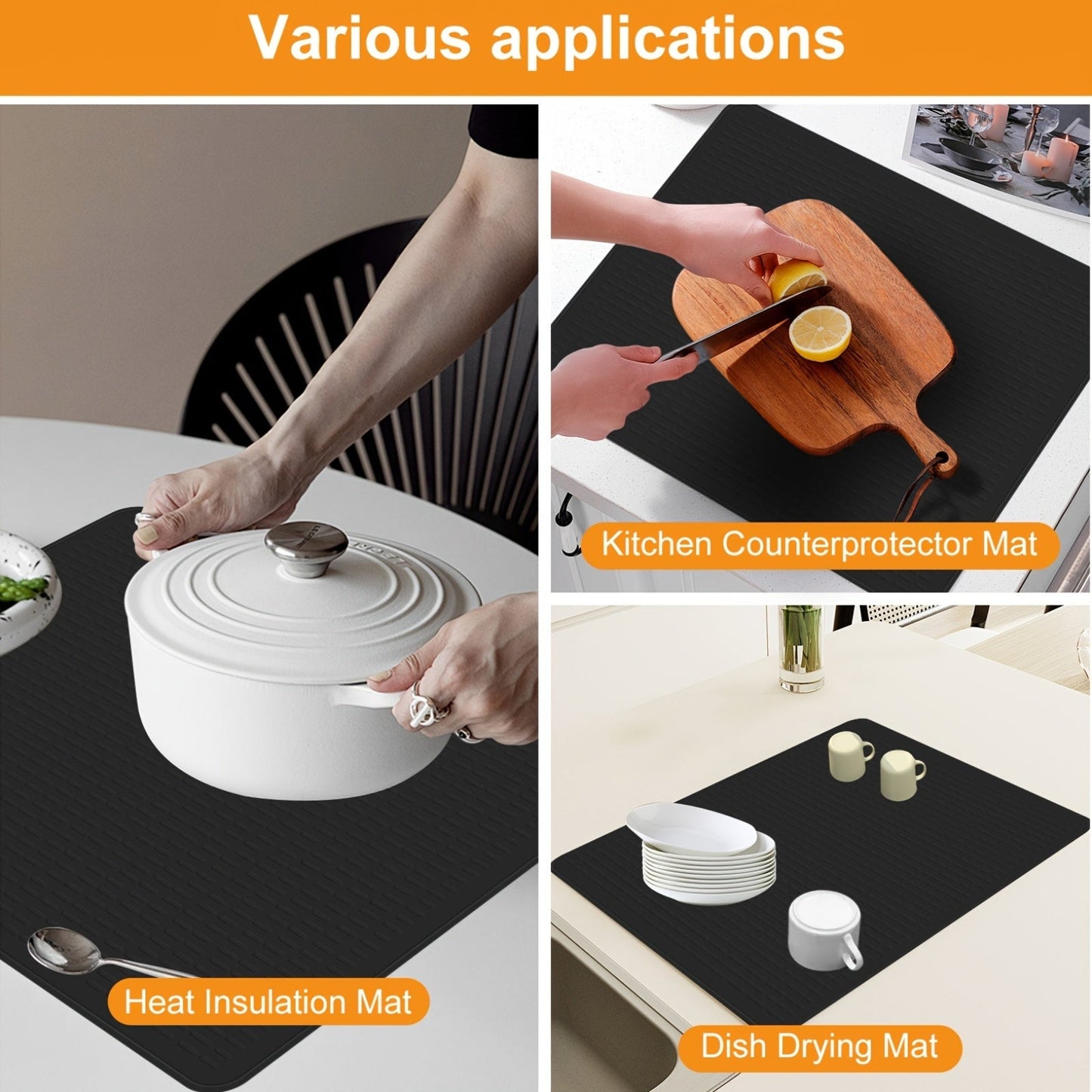 Protect your electric stove with our Silicone Stove Top Cover Pad. This heat-resistant glass cover features anti-slip properties and is waterproof. It is foldable for convenient storage and has raised wide ridges for added safety. Ideal for home kitchen