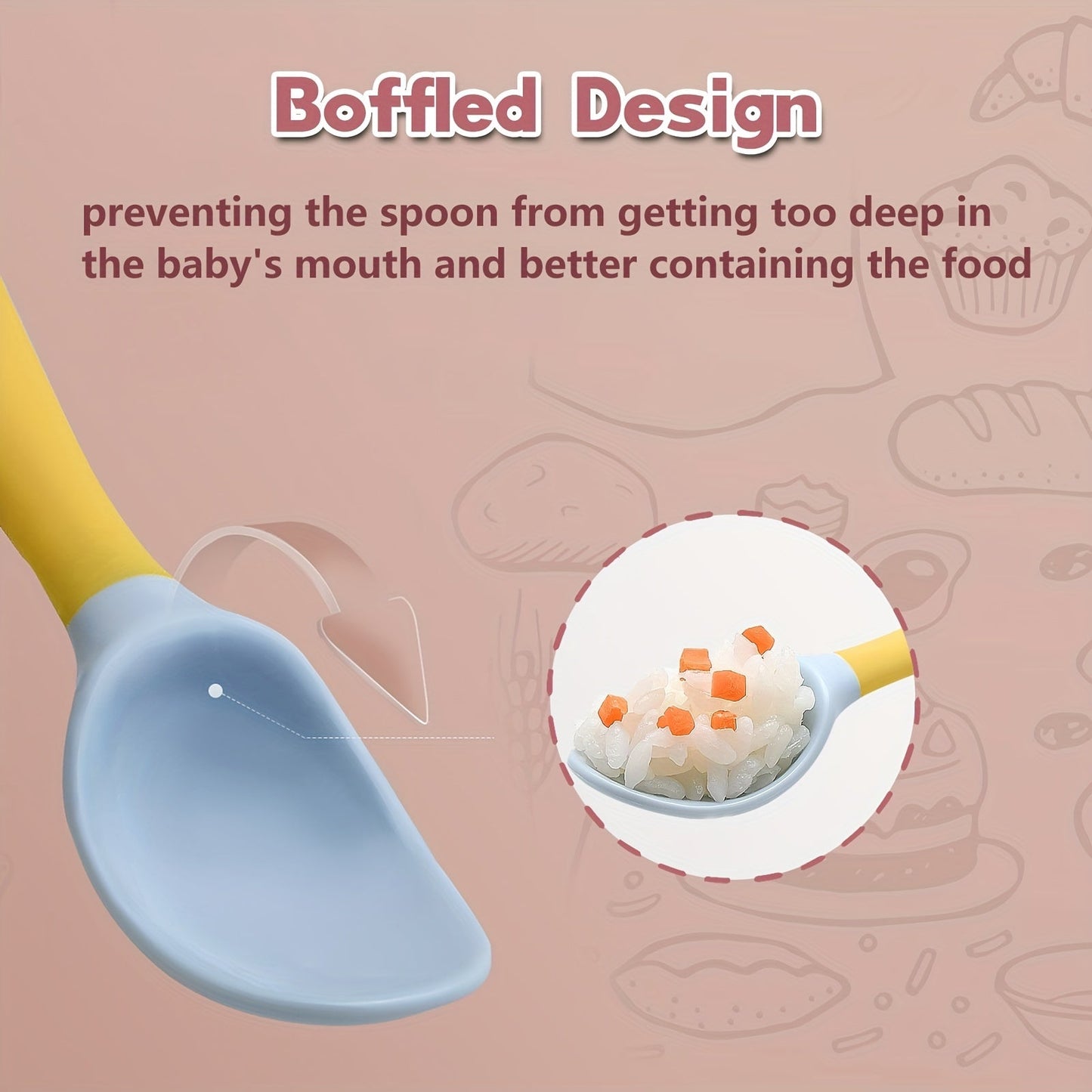 Children's Feeding Set - BPA-Free Spoon and Fork with Travel Case, Self-Feeding Training Utensils for Kids