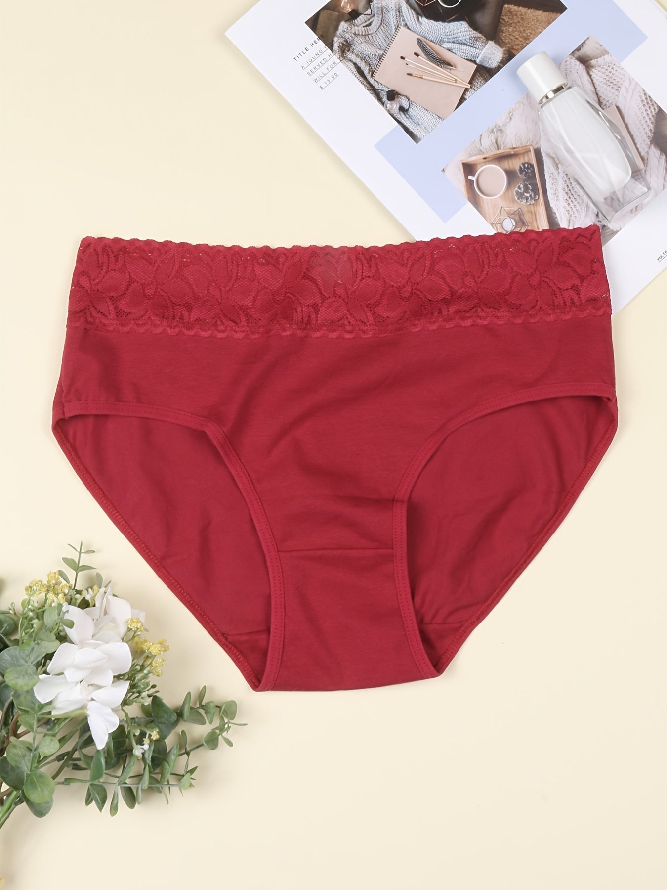 Pack of 6 Women's Lace Bikini Hipster Panties