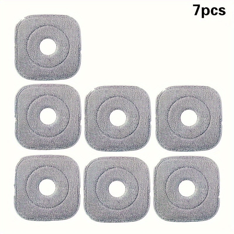 Ideal for home and kitchen cleaning, these premium microfiber mop pads come in sets of 3, 7, or 10. They are thick, durable, and washable replacement heads for spin mops, offering strong stain removal, non-slip design, and compatibility with various