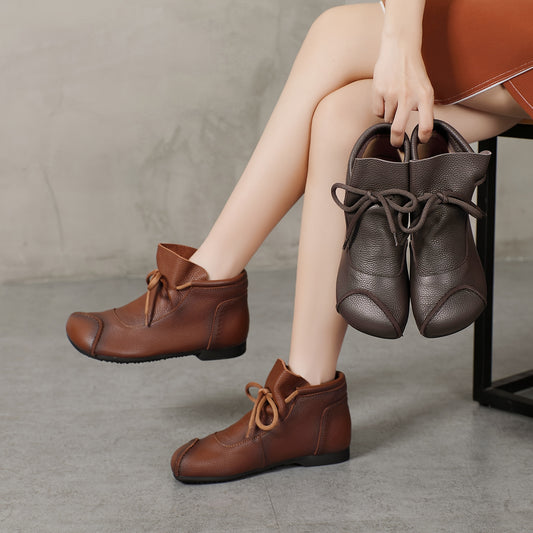 Women's Short Lace-Up Ankle Boots