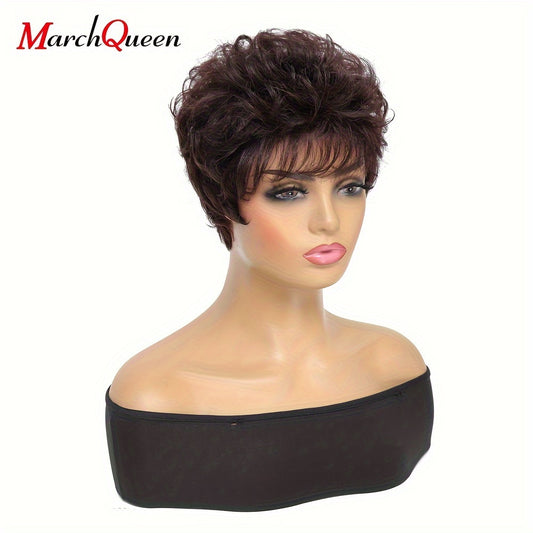 Short wigs made from real human hair in gradient colors from Europe and America.