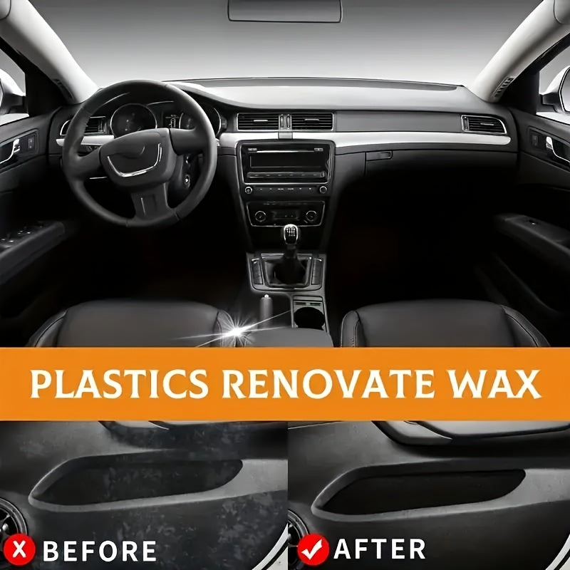 Car interior care products for maintenance and enhancement of surfaces such as leather, dashboard, seats, and plastic.