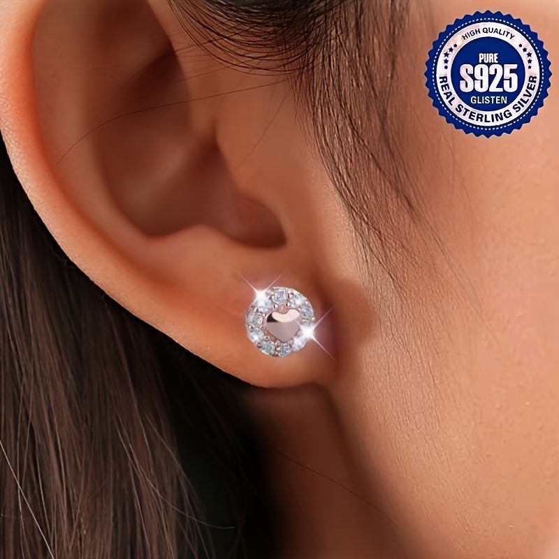 New Fashion 925 Sterling Silver Thread Stud Earrings exude a Simple yet Elegant Atmosphere. These Hypoallergenic Jewelry Love Ear Bone Studs are designed for Women with a distinct Personality. The Simple Style and Versatile Ear Jewelry make them a