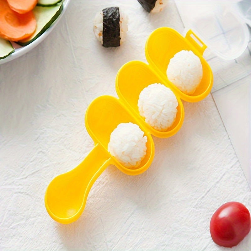 Plastic Rice Ball Shaker for Kids with Cartoon Designs, Convenient Kitchen Gadget for Making Round Rice Balls, Ideal for Home Use