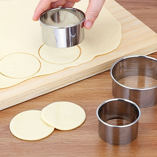 Stainless Steel Dumpling Mold Set - Great for Making Dumplings, Cakes, Cookies, and Pastries - Ideal for Home and Restaurant Use.