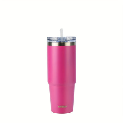 1 Watersy 30 oz stainless steel vacuum cup with double layer insulation, ice blaster feature, AS material water sealing slide lid with straw, and color box packaging.