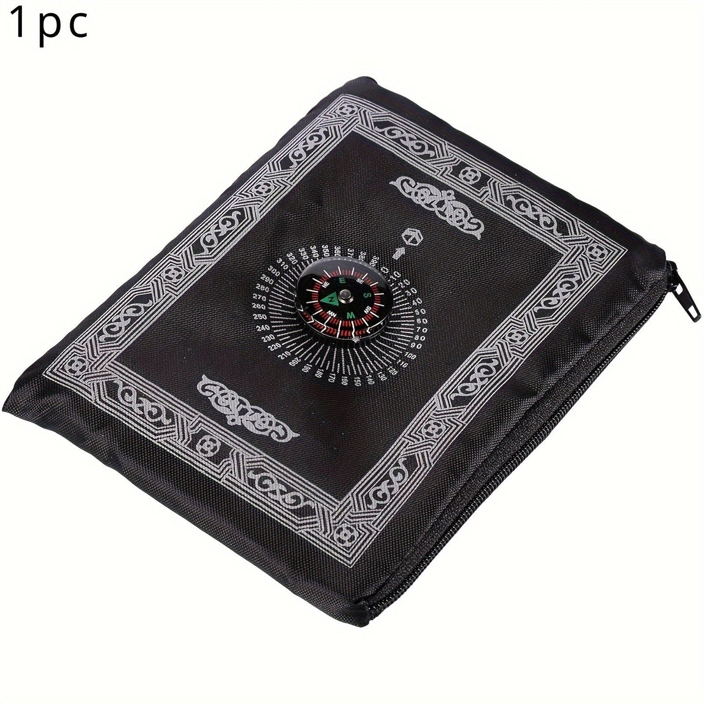 Muslims can now travel in comfort and style with this Travel Prayer Mat. Made from waterproof polyester, this portable worship blanket is perfect for use anywhere. It comes with a built-in compass for easy orientation during prayer, and is machine