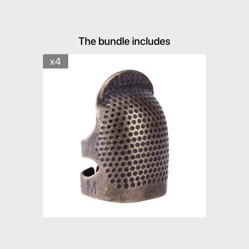 Vintage metal thimble for needlework and crafting.