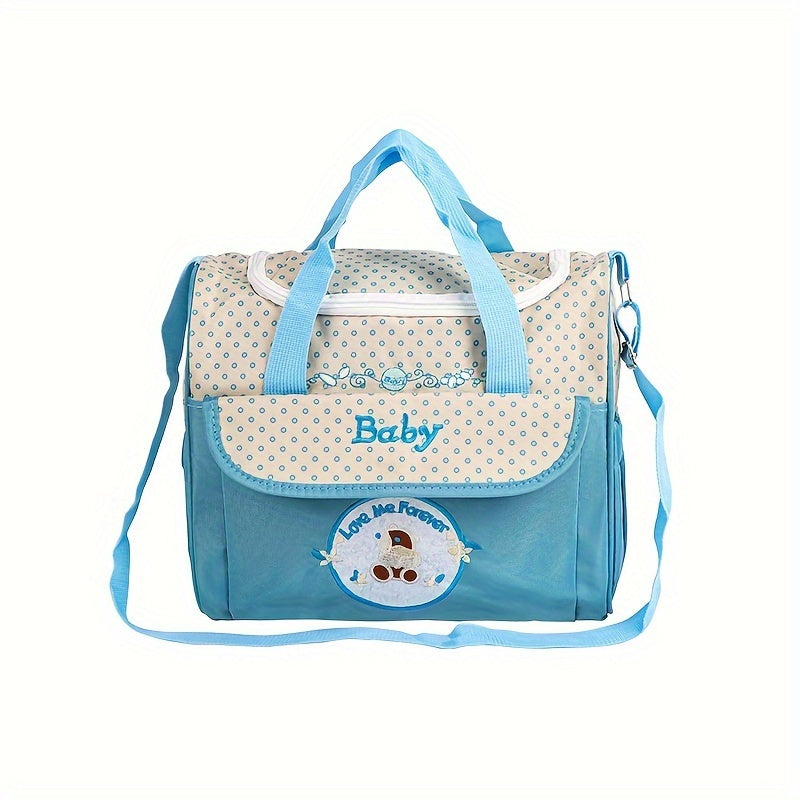 This versatile and durable messenger bag is made of lightweight polyester with a fun animal print design. It can be used as a multi-functional shoulder satchel for travel or as a cute bear diaper bag with multiple pockets for mothers. Suitable for ages