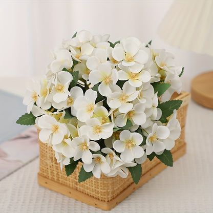 Elegant artificial Begonia flower arrangement in fabric, perfect for any table decor.