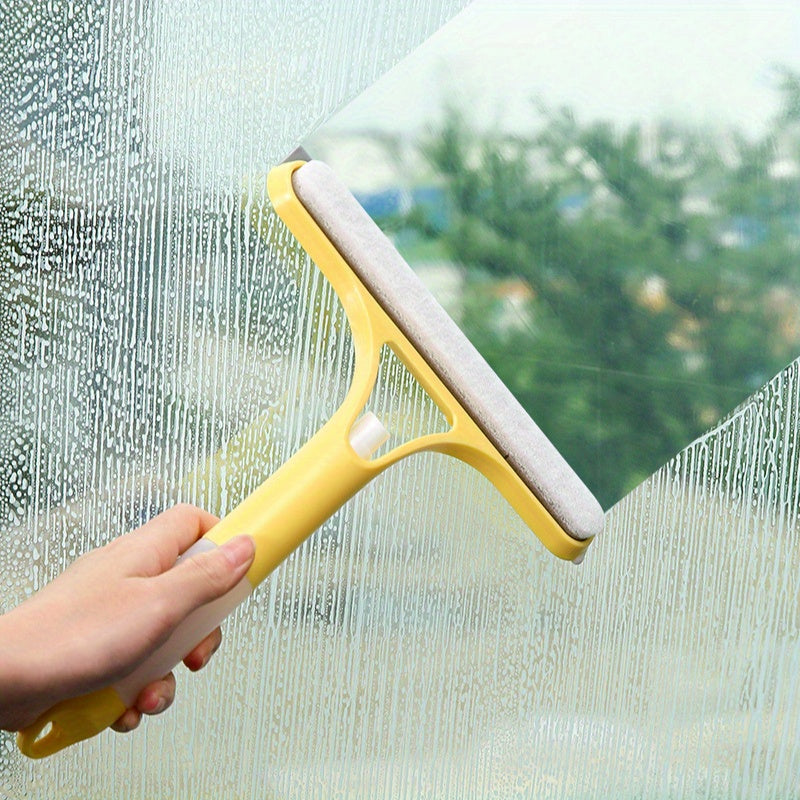 This set includes a 3-in-1 glass cleaning brush and a 304 stainless steel wall hook. It is ideal for hanging a bathroom squeegee and other small cleaning tools, making it a must-have for every household.