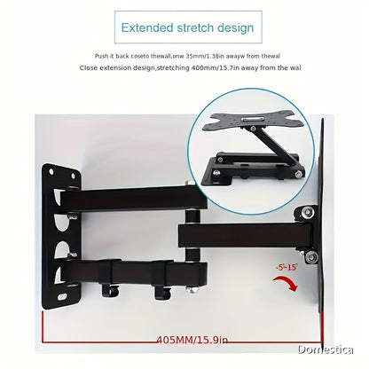 Telescopic Swing Bracket TV Stand - Adjustable Metal Stand for Monitors, No Electricity Required