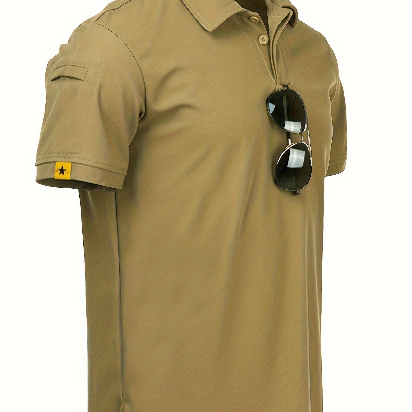 Men's short sleeve tee shirt for fishing, running, and hiking.