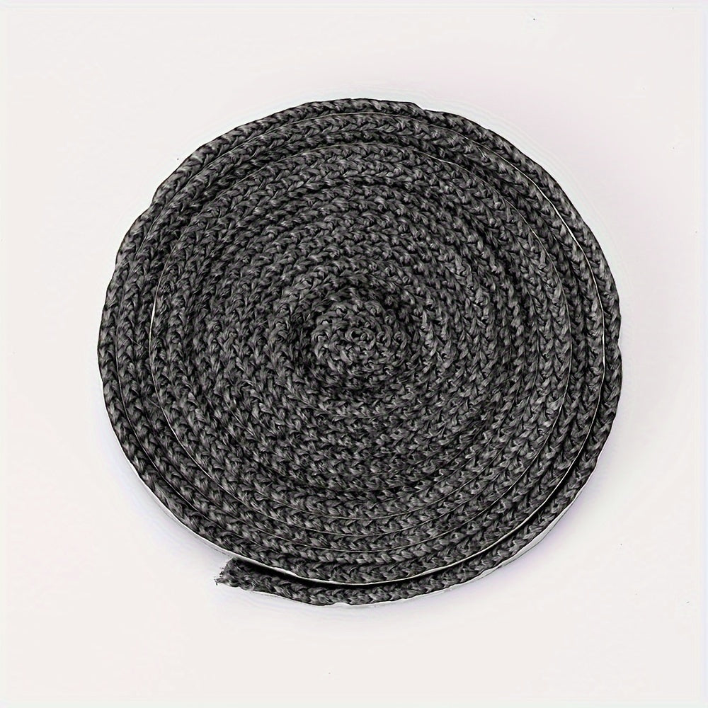 Fireproof seal rope made of fiberglass, measuring 2 meters in length and 3 millimeters in diameter. Ideal for high-temperature applications, such as sealing wood burning stove doors, fireplace sealing, oven sealing, and more.