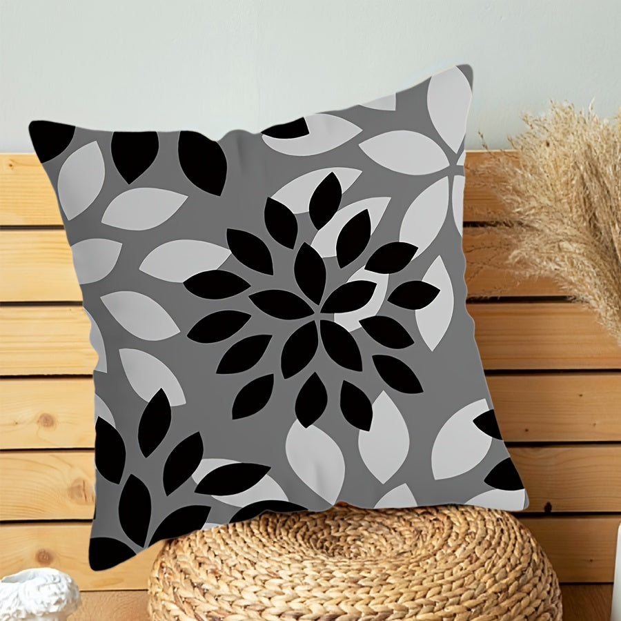 Decorate your home with our Home Sweet Home Decorative Sofa Pillow Cover! Featuring a stylish gray geometric design, this single-sided printed cushion cover measures 44.96x44.96 cm and is perfect for your room, sofa, bed, or car. (Pillow core not