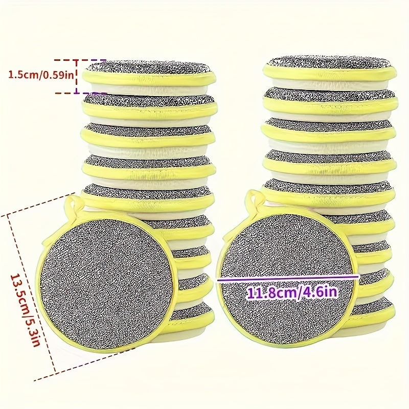 Double-sided cleaning sponge set for household kitchen, hotels, and apartments. This versatile and reusable sponge is essential for all your cleaning needs. Suitable for major holiday decorations like Christmas, Halloween, Easter, Diwali, and