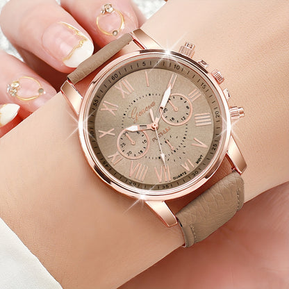 Set of 12 women's casual quartz watches with candy color matching dials, does not include watch box.