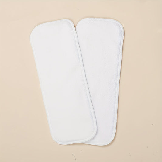 5-Pack of Microfiber Cloth Diaper Inserts suitable for babies aged 0-3 years. These Washable 3-Layer Reusable Diaper Liners offer High Absorption.