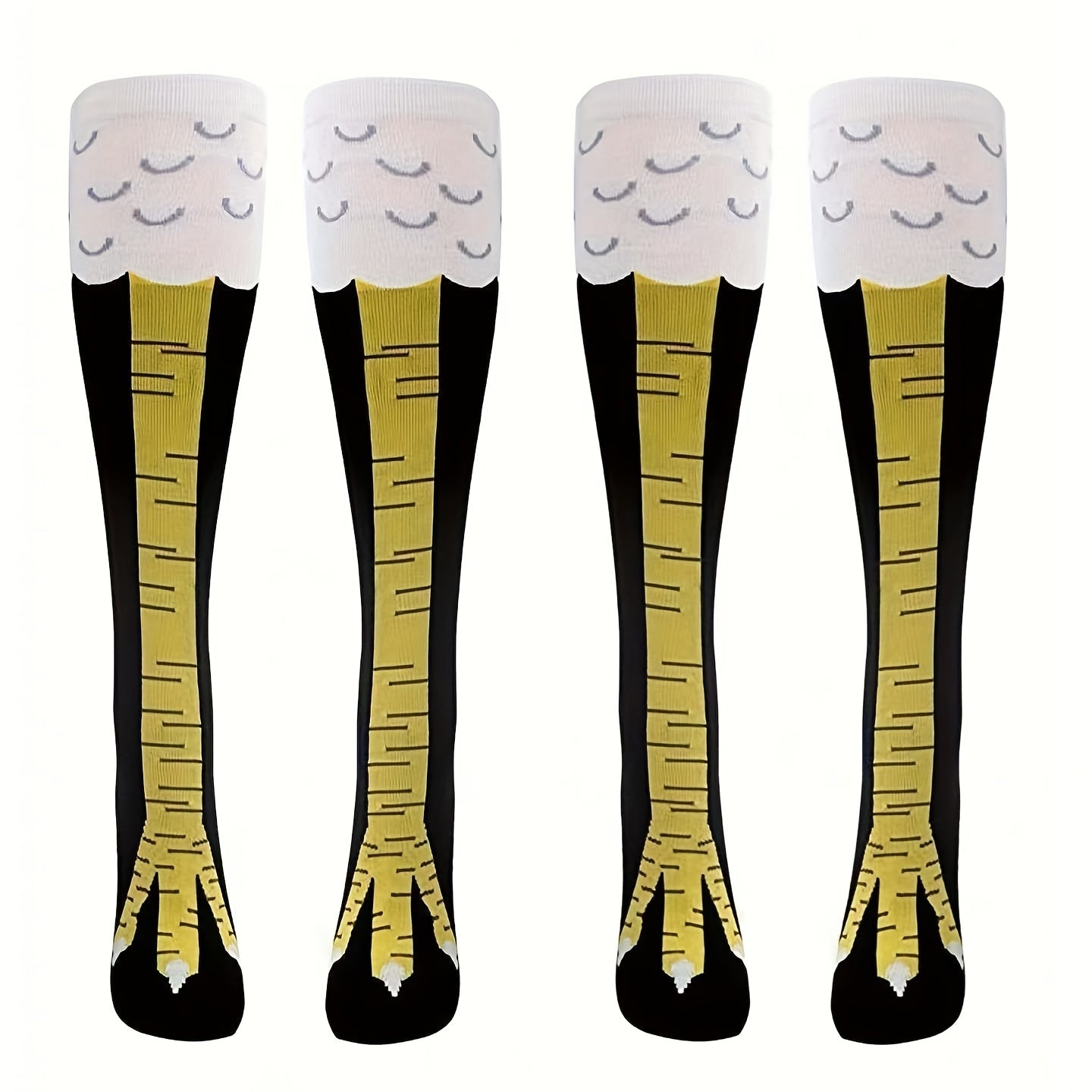 1 or 2 pairs of funny chicken claw socks for men and women to wear in summer or at the gym.