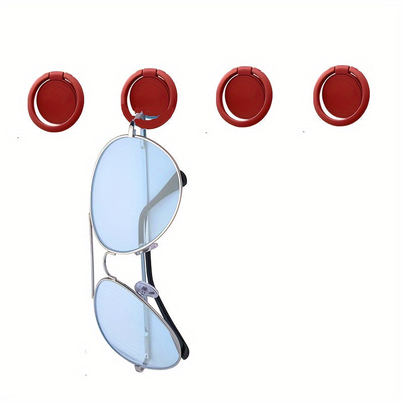 Wall mounted eyeglasses holder for display, organize and hang up to 4 pairs of glasses.