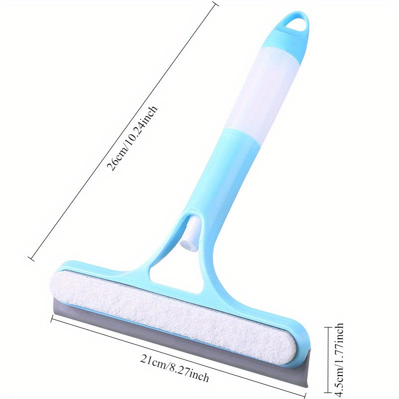 This set includes a 3-in-1 glass cleaning brush and a 304 stainless steel wall hook. It is ideal for hanging a bathroom squeegee and other small cleaning tools, making it a must-have for every household.