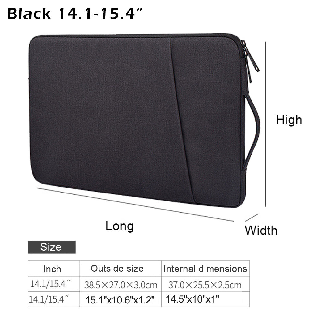 Laptop sleeve fits most 13-16 inch laptops, including MacBook, DELL, Acer, Samsung, and Lenovo.