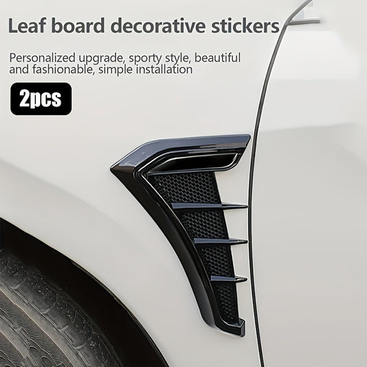 [717 Side Label Stickers] 2pcs Car Fender Decorative Stickers for Side Air Vents, Universal Side Wing Body Stickers, Auto Accessories for Modified decoration.