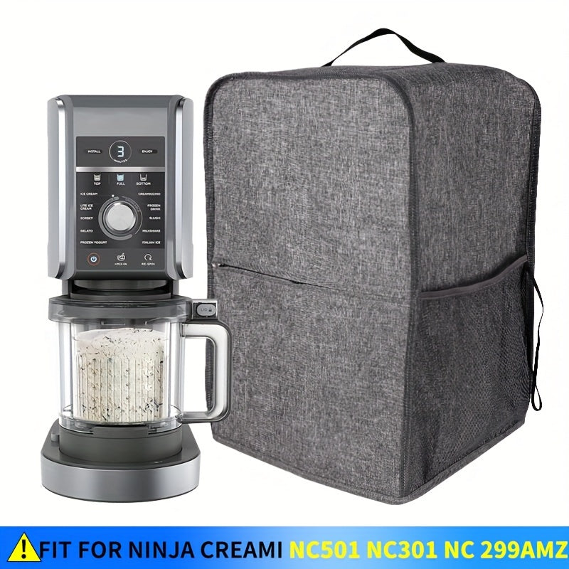 Protect your Ninja Ice Cream Maker NC301/NC501 with this waterproof and dustproof cover. The square PVC storage bag is designed to fit the 0.5 quart capacity machine, and it requires no electricity to use.