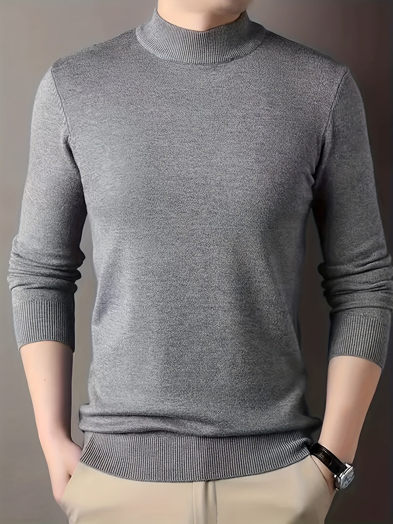 2024 New Men's Hooded Knitted Sweater