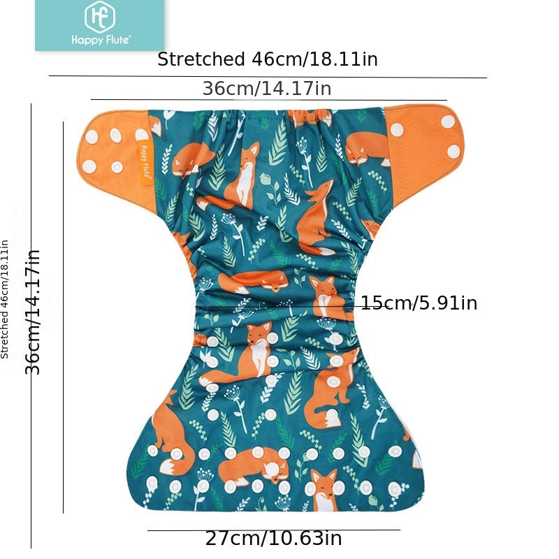 Ekologik toza materiallardan tayyorlangan, 3-15 kg og'irlikdagi bolalar uchun mos keladigan, tozalash mumkin bo'lgan va sozlanadigan to'qimachilik pamperslar to'plami.