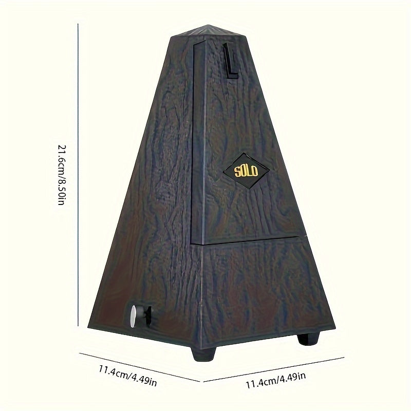 Professional mechanical metronome for musicians made of durable ABS construction, suitable for guitar, piano, violin, and guzheng.