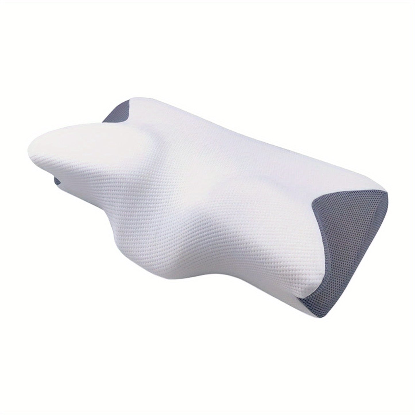 Get relief from neck pain with our premium Ergonomic Memory Foam Cervical Pillow, designed to provide orthopedic support for side, back, and stomach sleepers. The breathable, hypoallergenic pillowcase ensures a comfortable night's sleep, and the pillow