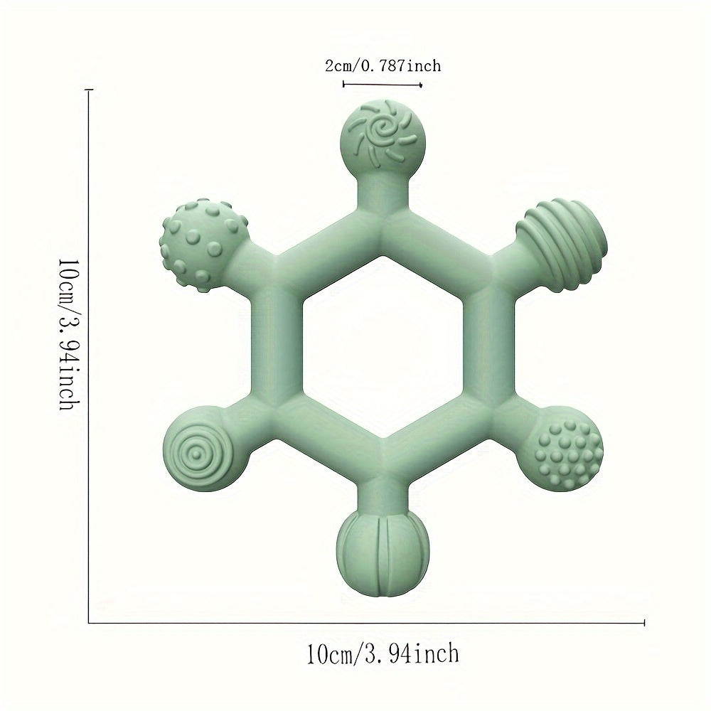Children's teething toys made of high-quality food-grade silicone for ages 0-6,12,18 months. Can be safely cleaned in the dishwasher. Great as gifts.