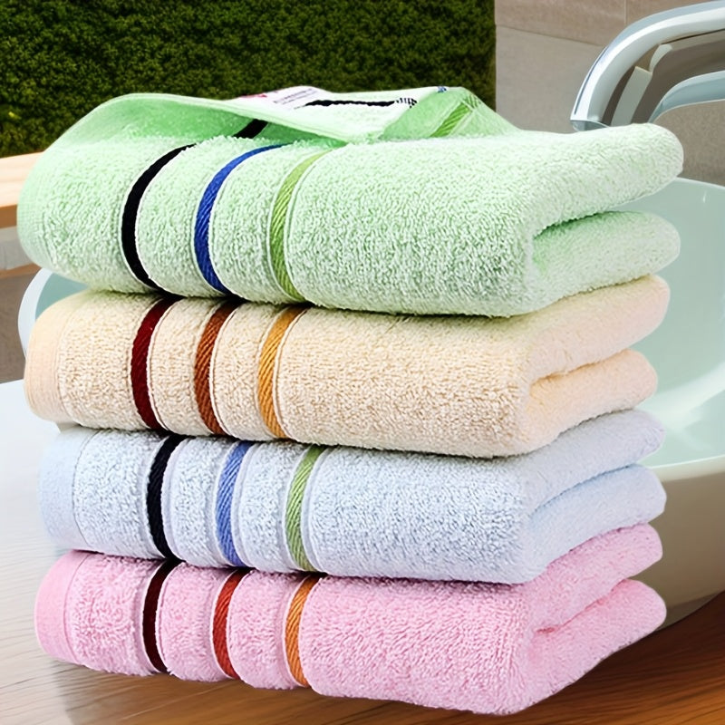 SoftTouch 100% Cotton Towel, Super Absorbent, Contemporary Design, Ideal for Christmas, Hand Wash/Dry Clean Safe.