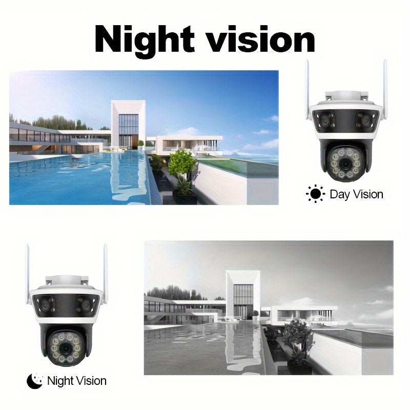 Introducing the YIIYRY Smart Security Camera in stunning 1080p HD resolution. This WiFi surveillance system offers mobile remote viewing, 360° coverage, two-way audio, and motion detection alerts. Compatible with smartphones, this camera is USB powered