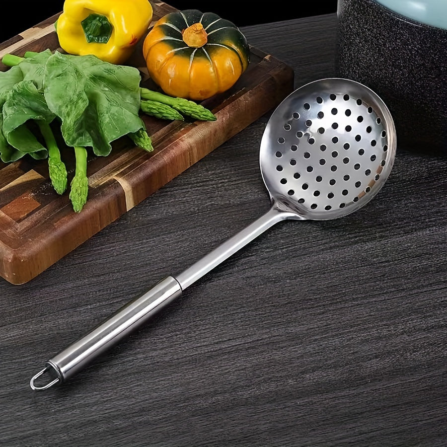 5-piece stainless steel kitchen utensil set - includes food-grade cooking tools such as slotted spoon, soup ladle, serving spoon, and turner. Perfect for holiday gifts like Christmas, Thanksgiving, Valentine's Day, Ramadan, and Mother's Day.