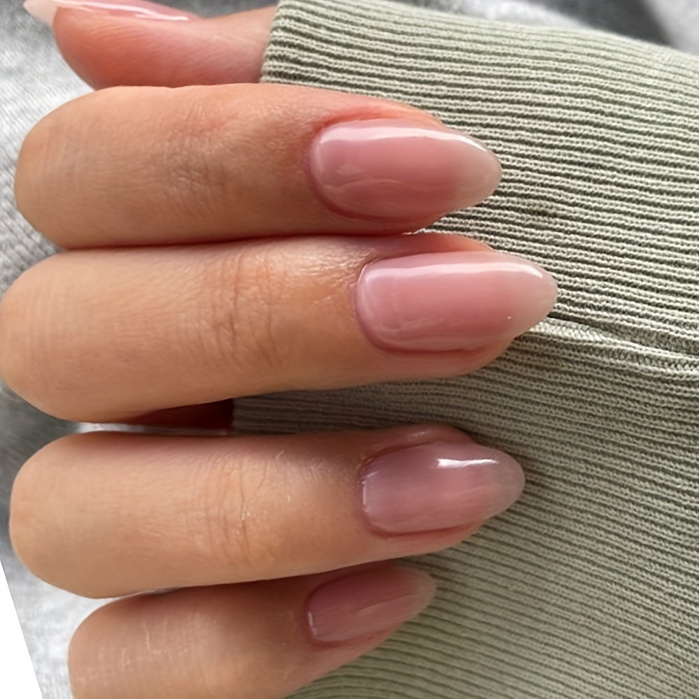 Pink Nail Enhancer for natural nails, in jelly color.