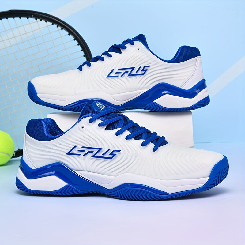 Unisex tennis shoes with breathable design, non-slip sole, all-season stripes, and durable materials - ideal for autumn/winter sports.